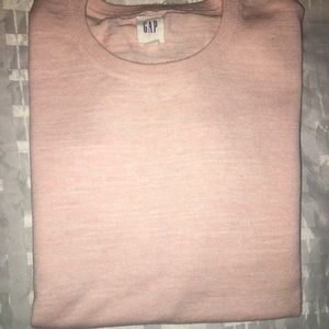 Men’s Pink L/S Straight Bottom Open Cuff Sweater
